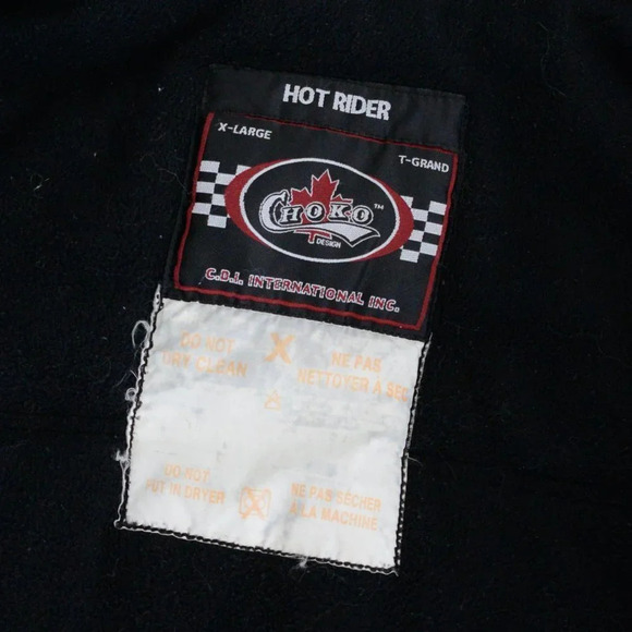 Vintage Choko Designs Black & Red Performance "Hot Rider" Snowmobile  Jacket - Picture 15 of 15